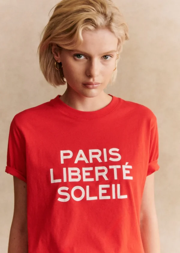 Sezane T-Shirt Paris Liberté Soleil