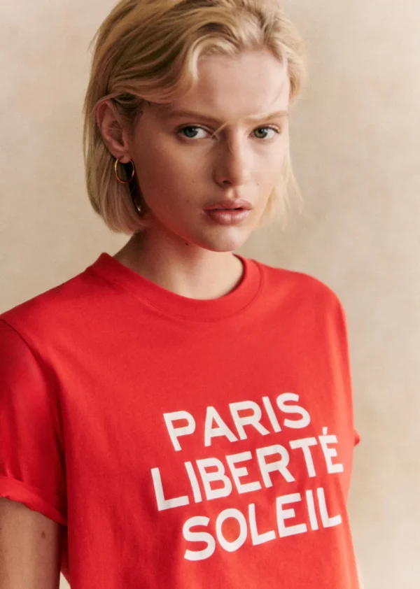 Sezane T-Shirt Paris Liberté Soleil