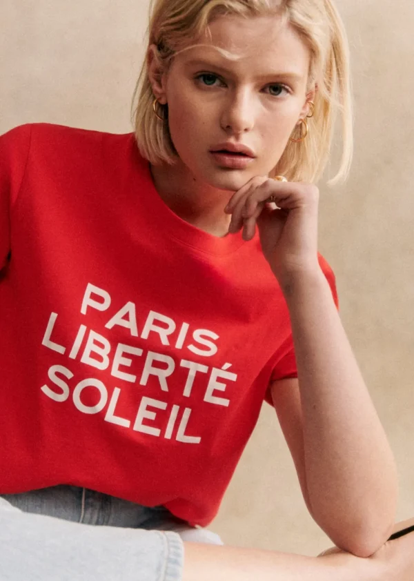 Sezane T-Shirt Paris Liberté Soleil
